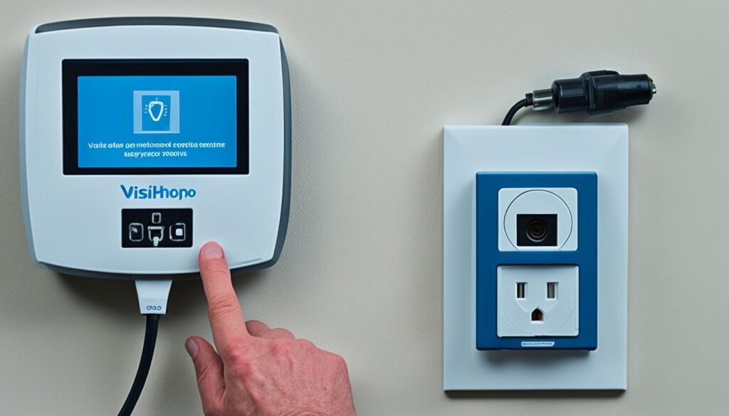Installation poste intérieur visiophone